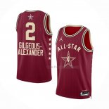 Maillot All Star 2024 Oklahoma City Thunder Shai-gilgeous Alexander NO 2 Rouge