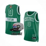 Maillot Boston Celtics Jayson Tatum NO 0 Ville 2022 NBA Finals Vert