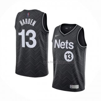 Maillot Brooklyn Nets James Harden NO 13 Earned 2020-21 Noir