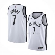 Maillot Brooklyn Nets Kevin Durant NO 7 Association 2020-21 Blanc