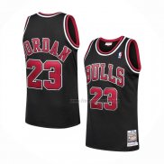 Maillot Chicago Bulls Michael Jordan NO 23 Mitchell & Ness 1997-98 Noir3