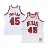 Maillot Chicago Bulls Michael Jordan NO 45 Mitchell & Ness 1994-95 Blanc
