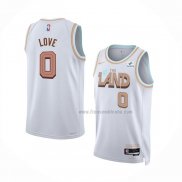 Maillot Cleveland Cavaliers Kevin Love NO 0 Ville 2022-23 Blanc