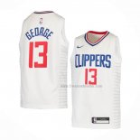 Maillot Enfant Los Angeles Clippers Paul George NO 2 Association 2020-21 Blanc