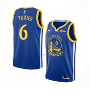 Maillot Golden State Warriors Nick Young NO 6 Icon Bleu