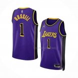 Maillot Los Angeles Lakers D'angelo Russell NO 1 Statement 2022-23 Volet