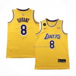 Maillot Los Angeles Lakers Kobe Bryant NO 8 Retro Jaune