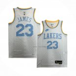 Maillot Los Angeles Lakers LeBron James NO 23 Classic 2022-23 Blanc
