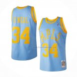 Maillot Los Angeles Lakers Shaquille O'neal NO 34 Mitchell & Ness 2001-02 Bleu