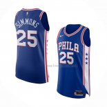 Maillot Philadelphia 76ers Ben Simmons NO 25 Icon Authentique Bleu