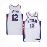 Maillot Philadelphia 76ers Tobias Harris NO 12 Association Blanc