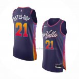 Maillot Phoenix Suns Keita Bates-Diop NO 21 Ville Authentique 2023-24 Volet