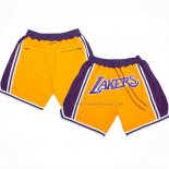 Short Los Angeles Lakers Volet Jaune